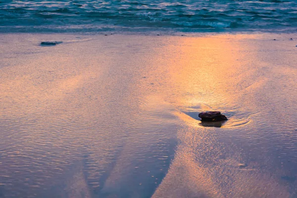 Atardecer vista playa — Foto de Stock