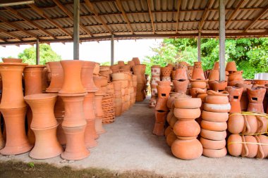 tuğla saksı ve ağaç Dükkanı açık