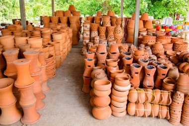 tuğla saksı ve ağaç Dükkanı açık
