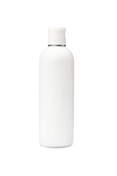 Πλαστικό μπουκάλι λευκό χρώμα απομονώσει — Φωτογραφία Αρχείου