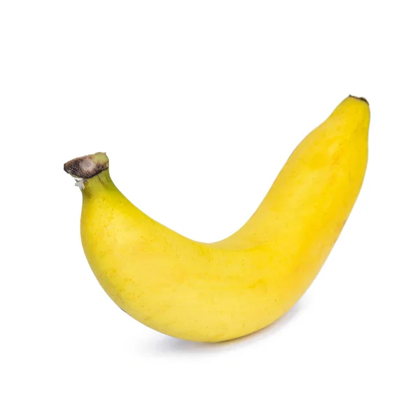 Banana cozida amarelo isolado — Fotografia de Stock