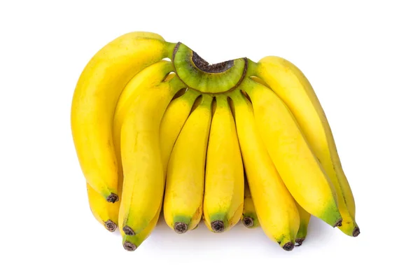 Gekookte banaan geel, geïsoleerd — Stockfoto