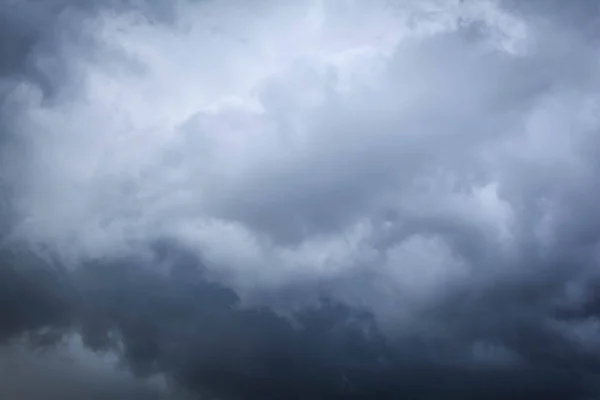 Dark sky with black clouds before rain