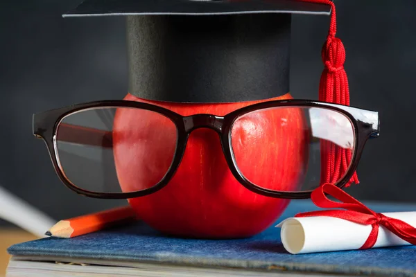 Elma bilgi sembolü ve Danışma Kurulu arka plan ile kalem kitap