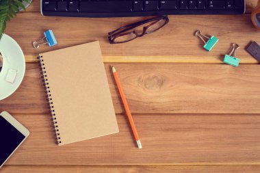 Üstten Görünüm Resepsiyon ahşap ve ofis donanımları