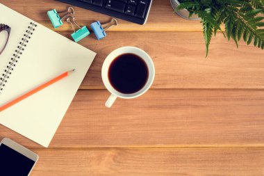 Üstten Görünüm Resepsiyon ahşap ve ofis donanımları