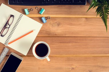 Üstten Görünüm Resepsiyon ahşap ve ofis donanımları