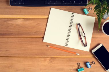 Üstten Görünüm Resepsiyon ahşap ve ofis donanımları