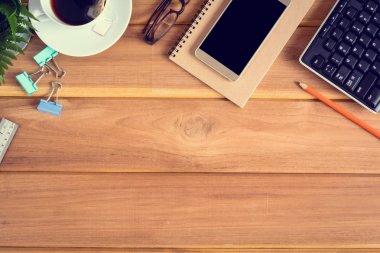 Üstten Görünüm Resepsiyon ahşap ve ofis donanımları