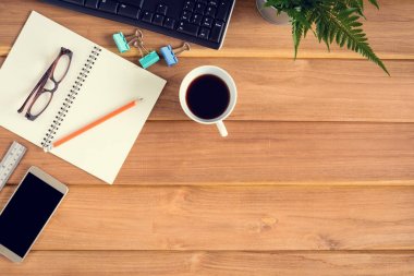 Üstten Görünüm Resepsiyon ahşap ve ofis donanımları