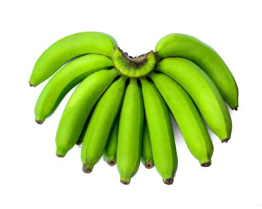 izole ham yeşil muz