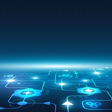 Yüksek teknoloji teknolojisi geometrik