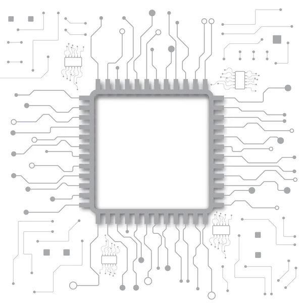 Circuit imprimé technologie fond — Image vectorielle