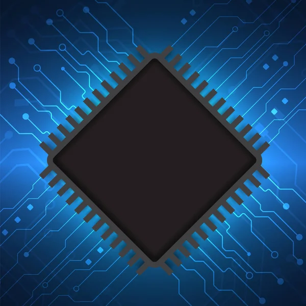 Tecnología de placa de circuito fondo — Vector de stock