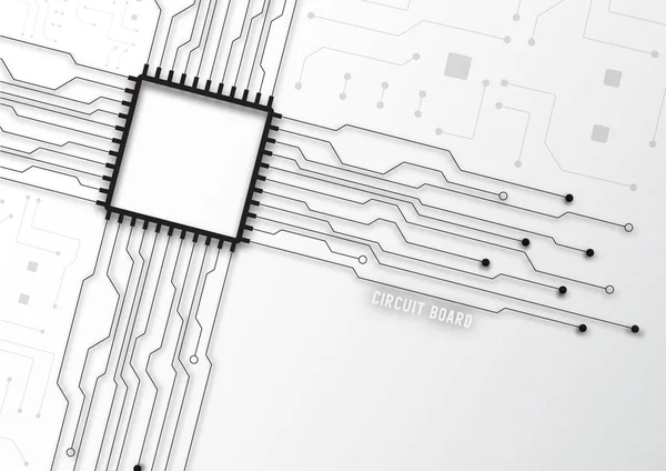 Printplaat technologie achtergrond — Stockvector