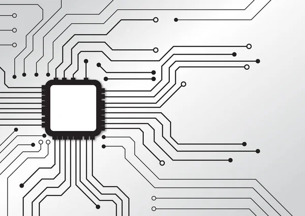 Circuito stampato tecnologia di sfondo — Vettoriale Stock