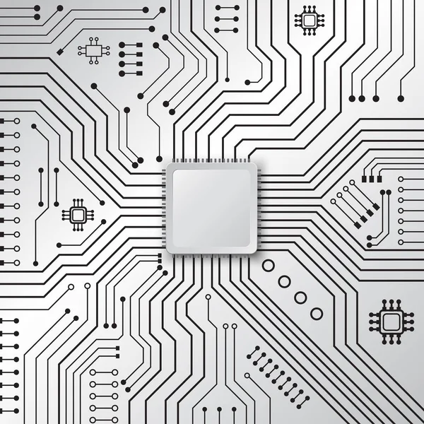 Tecnología de placa de circuito fondo — Archivo Imágenes Vectoriales