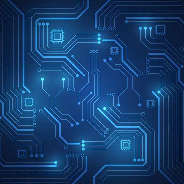 Tecnología de placa de circuito fondo — Archivo Imágenes Vectoriales