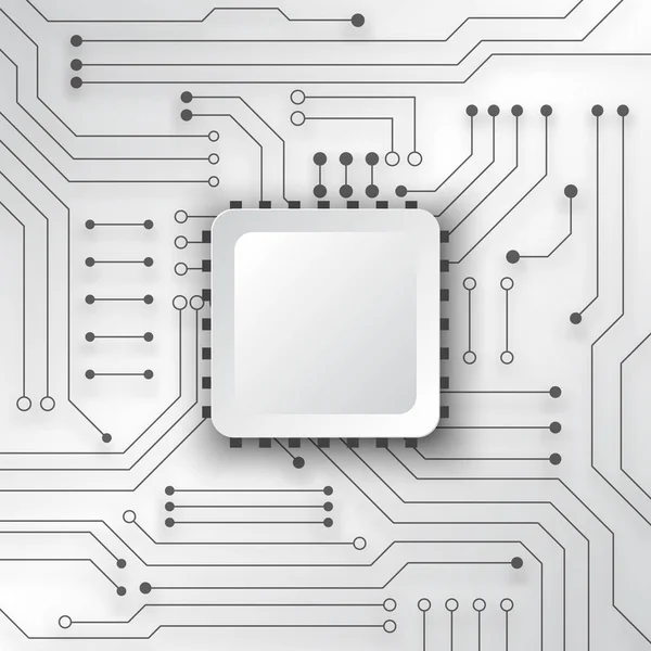 Tecnología de placa de circuito fondo — Vector de stock
