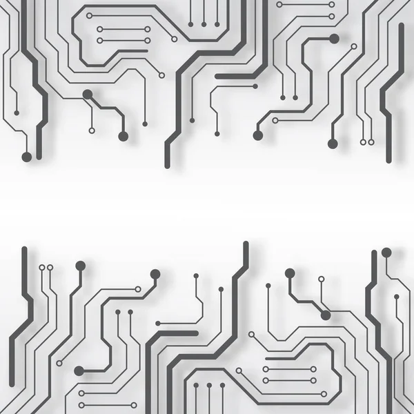 Circuit imprimé technologie fond — Image vectorielle