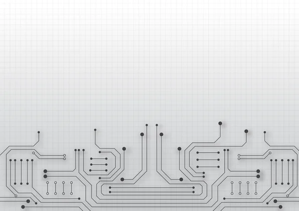 Circuit imprimé technologie fond — Image vectorielle