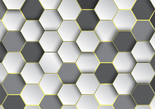 Patrón Hexágono Fondo Abstracto Geométrico Fondo Pantalla Con Forma Cubierta — Archivo Imágenes Vectoriales