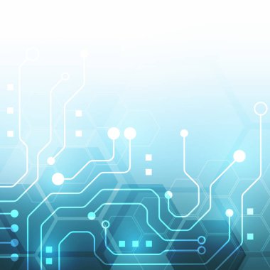 Altıgen teknoloji arka planı yumuşak devre kartı yüksek teknolojili dijital veri bağlantı sistemi ve bilgisayar elektronik desing