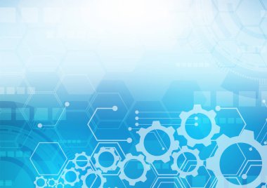 Altıgen teknoloji arka planı yumuşak devre kartı yüksek teknolojili dijital veri bağlantı sistemi ve bilgisayar elektronik desing