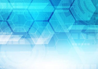 Altıgen teknoloji arka planı yumuşak devre kartı yüksek teknolojili dijital veri bağlantı sistemi ve bilgisayar elektronik desing