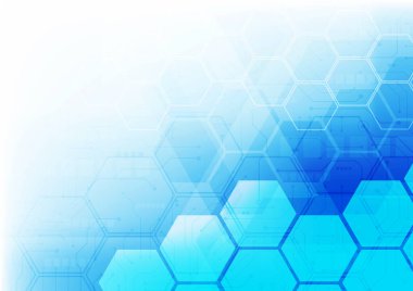 Altıgen teknoloji arka planı yumuşak devre kartı yüksek teknolojili dijital veri bağlantı sistemi ve bilgisayar elektronik desing