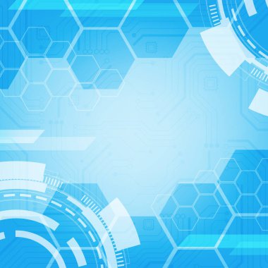 Altıgen teknoloji arka planı yumuşak devre kartı yüksek teknolojili dijital veri bağlantı sistemi ve bilgisayar elektronik desing