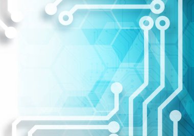 Altıgen teknoloji arka planı yumuşak devre kartı yüksek teknolojili dijital veri bağlantı sistemi ve bilgisayar elektronik desing