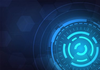 Yüksek teknolojili dijital veri bağlantı sistemi ve bilgisayar elektronik desing ile devre teknolojisi arka planı