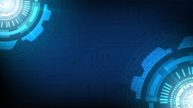 Yüksek teknolojili dijital veri bağlantı sistemi ve bilgisayar elektronik desing ile devre teknolojisi arka planı