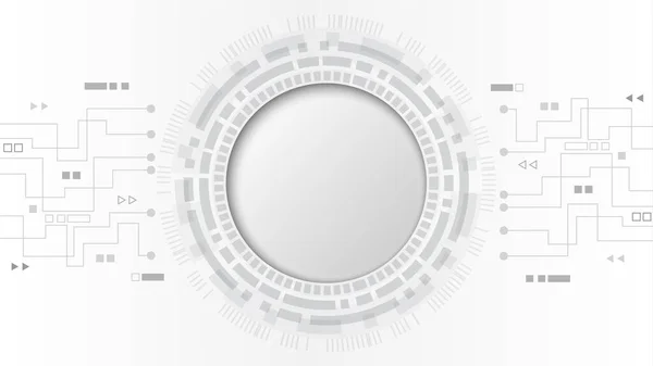 Fond Technologie Circuit Avec Système Connexion Données Numériques Haute Technologie — Image vectorielle