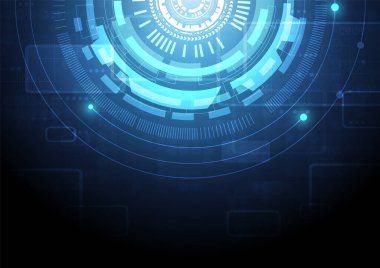 Yüksek teknolojili dijital veri bağlantı sistemi ve bilgisayar elektronik desing ile devre teknolojisi arka planı