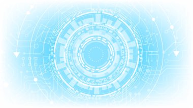 Yüksek teknolojili dijital veri bağlantı sistemi ve bilgisayar elektronik desing ile devre teknolojisi arka planı