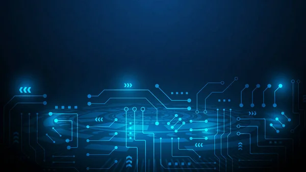 Схемотехнический Фон Высокотехнологичной Цифровой Системой Подключения Данных Компьютерным Электронным Проектированием — стоковый вектор