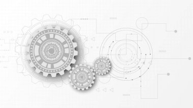 Yüksek teknolojili dijital veri bağlantı sistemi ve bilgisayar elektronik desing ile devre teknolojisi arka planı