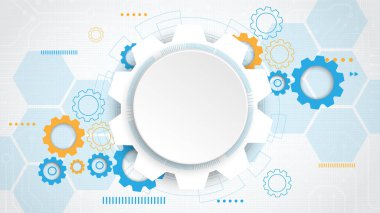 Yüksek teknolojili dijital veri bağlantı sistemi ve bilgisayar elektroniği olan Gear devresi teknolojisi arkaplanı