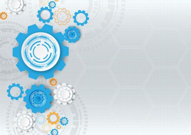 Yüksek teknolojili dijital veri bağlantı sistemi ve bilgisayar elektroniği olan Gear devresi teknolojisi arkaplanı