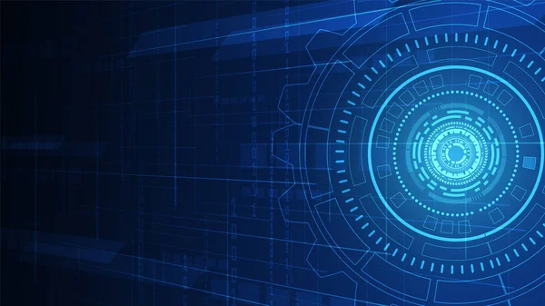 Fondo Tecnología Circuito Engranajes Con Sistema Conexión Datos Digitales Alta — Archivo Imágenes Vectoriales