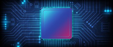 Yüksek teknolojili dijital veri bağlantı sistemi ve bilgisayar elektroniğiyle devre teknolojisi arkaplanı