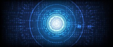 Yüksek teknolojili dijital veri bağlantı sistemi ve bilgisayar elektroniğiyle devre teknolojisi arkaplanı