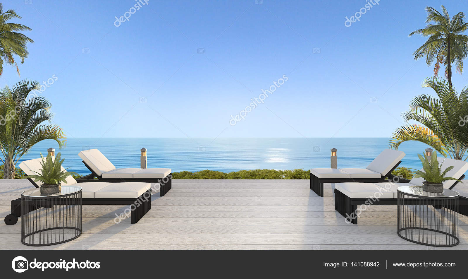 3d Rendering Outdoor Beach Bed Near With Beautiful Sky And Sea 3d Rendering Exterior And Interior Design Photo By Dit26978