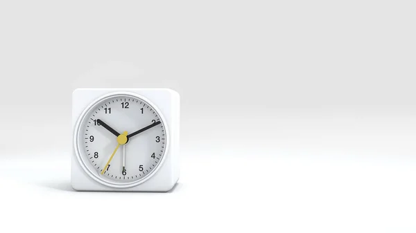 3D-Rendering schönes modernes Design weiße Uhr — Stockfoto