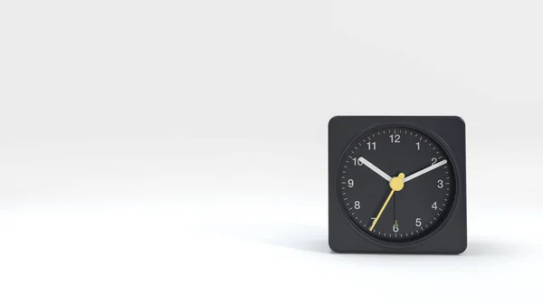 3D rendering όμορφο μοντέρνο σχεδιασμό ρολόι σκούρο — Φωτογραφία Αρχείου