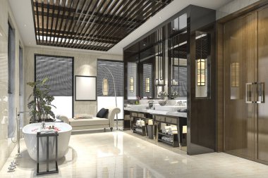 lüks banyolu modern Çatı döşeme dekor