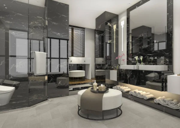 lüks 3D işleme modern loft banyo dekor çini
