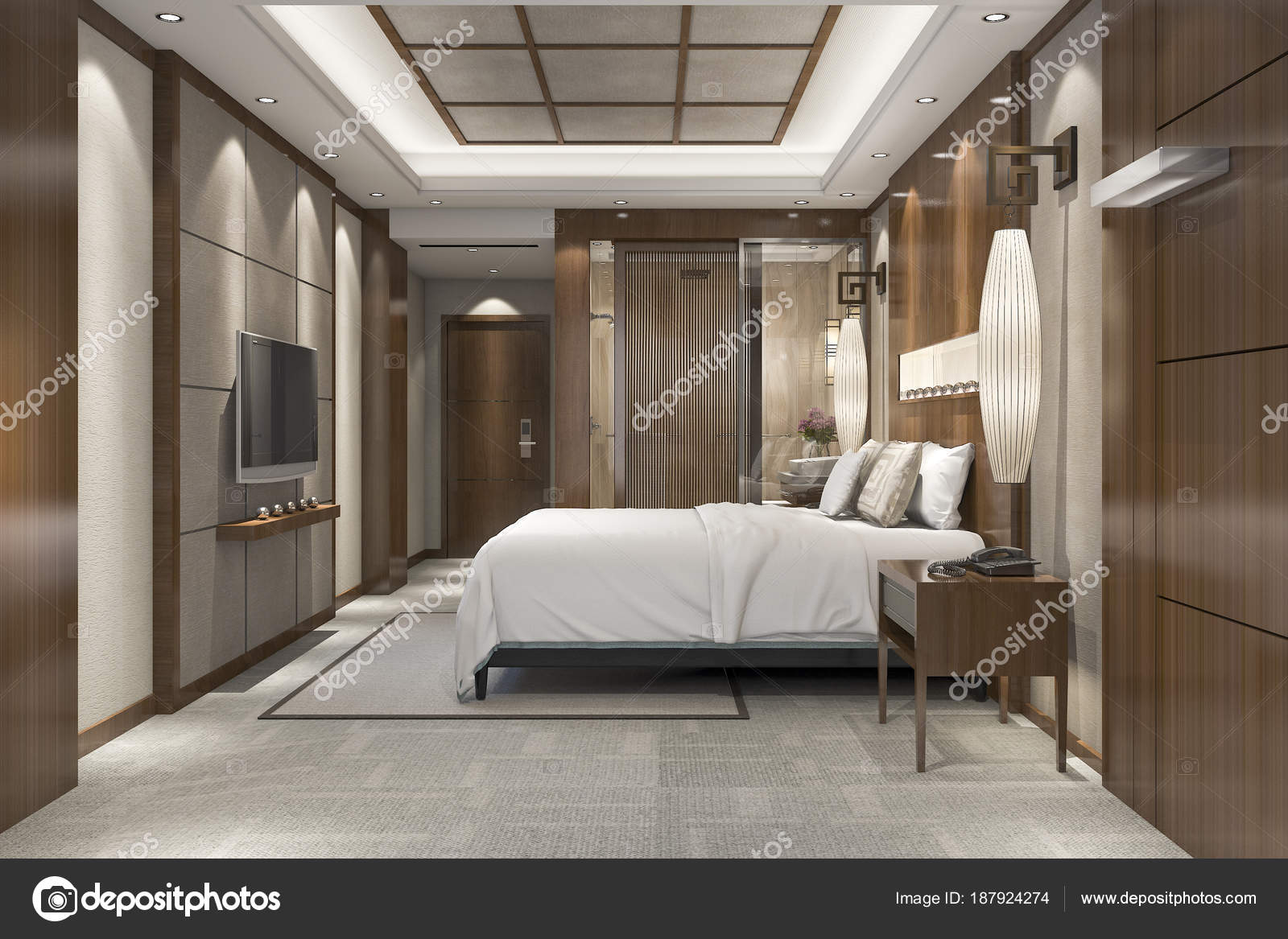 Suite Chambre Luxe Moderne Rendu Dans Station Avec Salle Bain ... Suite Chambre Luxe Moderne Rendu Dans Station Avec Salle Bain ...